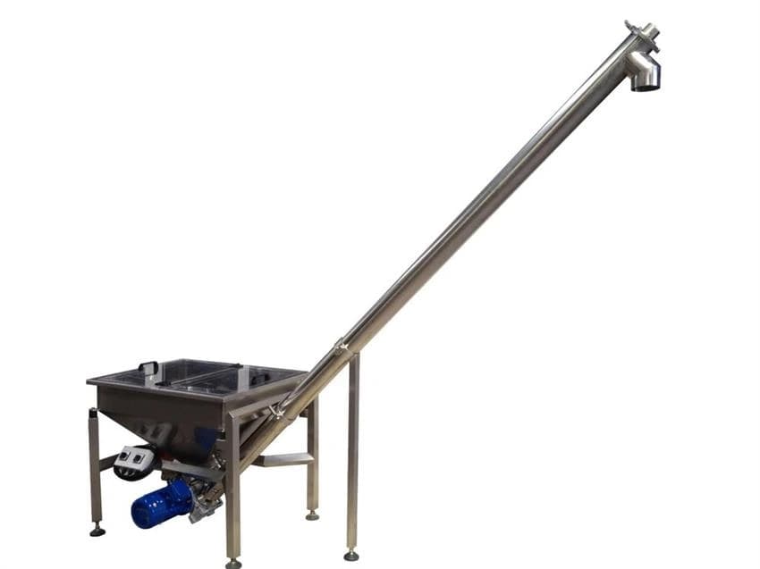 Steel Belt Screw Feed Conveyor, Capacity: 100-150 kg per feet