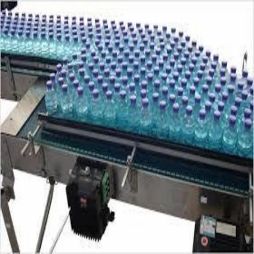Stainless Steel Bottle Conveyors, Capacity: 100 kg/feet