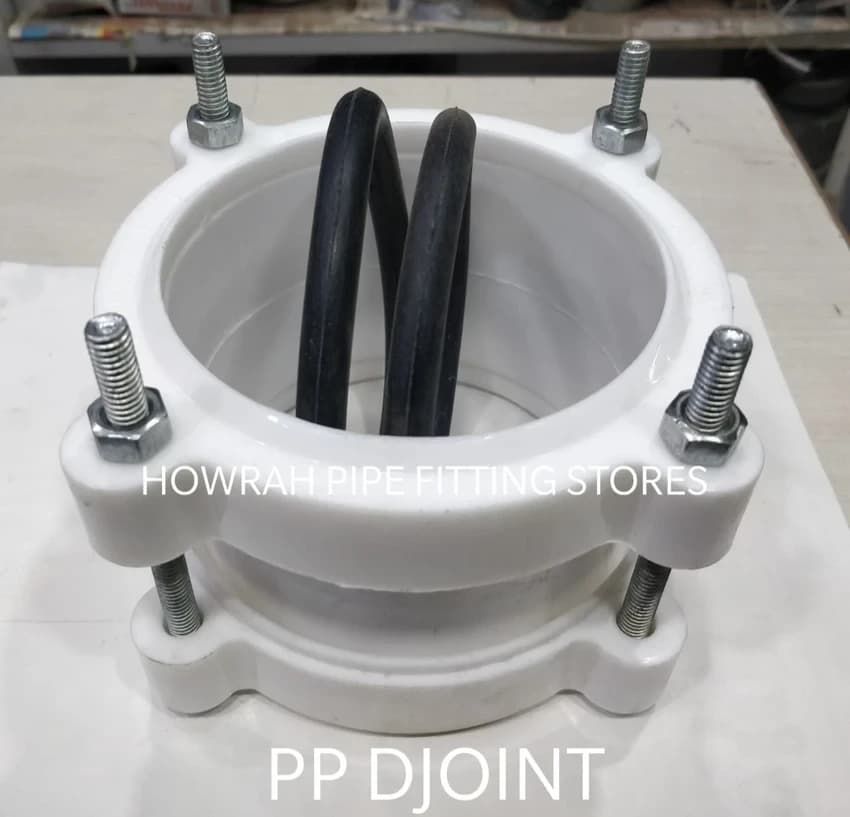 White Beriwal PP D Joint, For Plumbing, Size: 4
