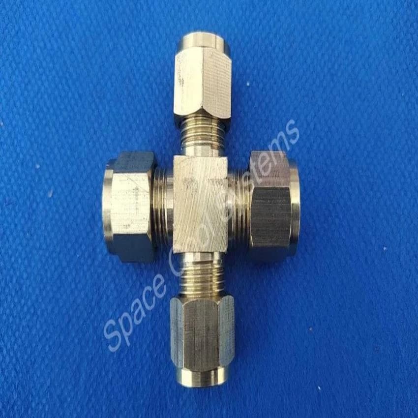 Yellow High Pressure Misting Four Way Connector, For Misting