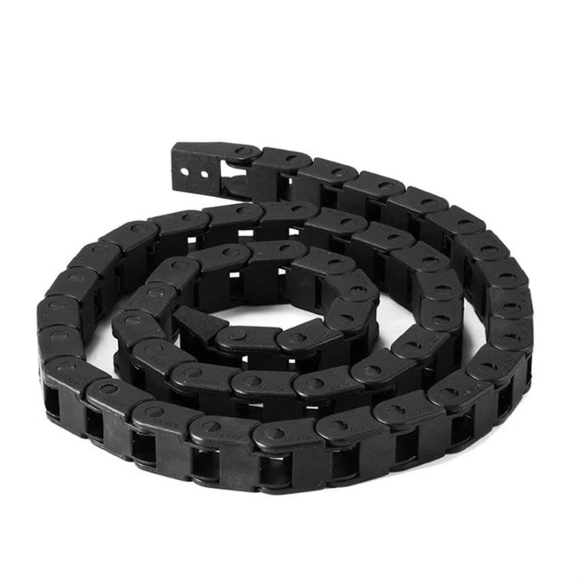 RAJSEN Black Engineering Plastic Cable Drag Chains