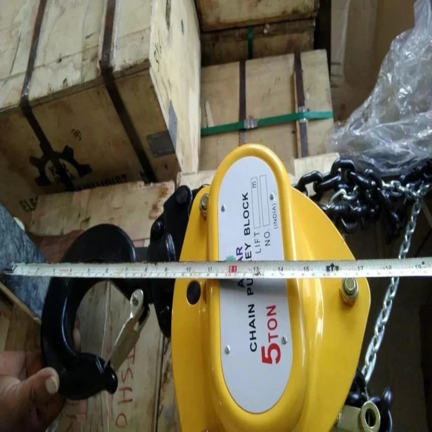 3 Mtr Indef Chain Pulley Block, For Manual, Capacity: 5 Ton