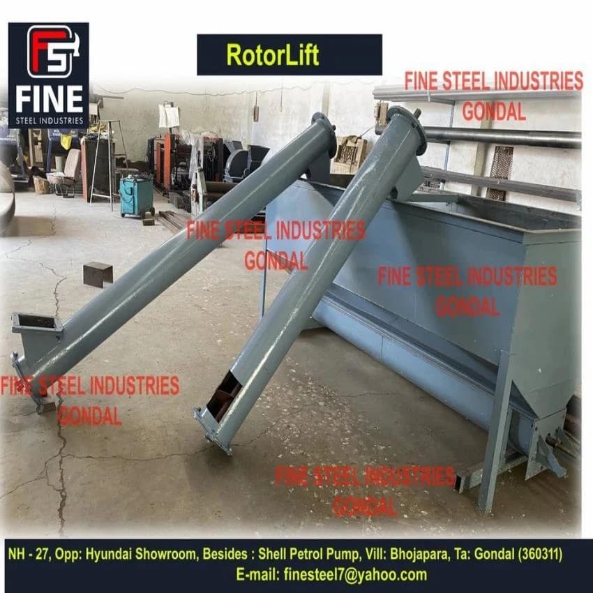 Manganese Steel Drag Pipe Screw Conveyor, Capacity: 800 Kg, 440V
