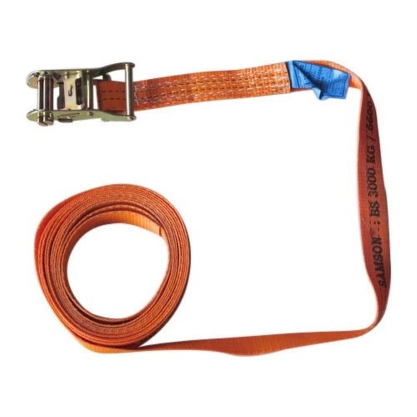 Orange Ratchet Polyester Lashing Belt, For Loading, 10 M