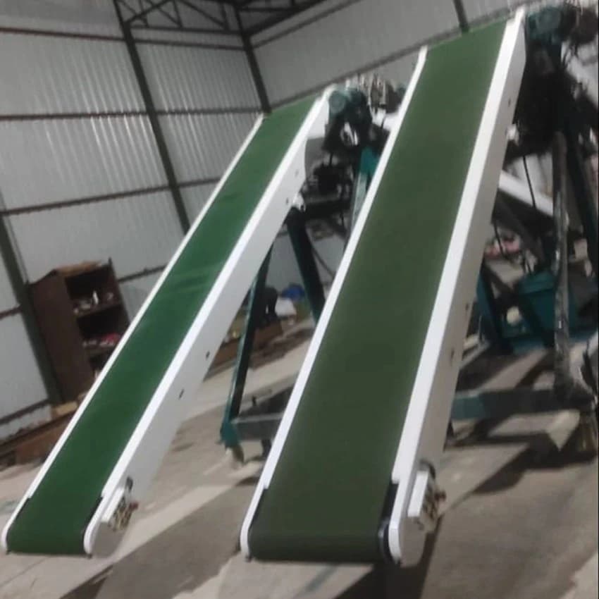Mild Steel Truck Loading Conveyor, Capacity: 100kg/meter