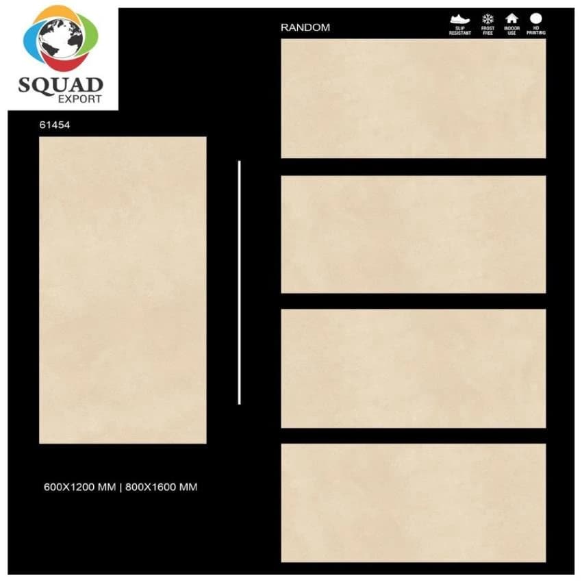 Beige Porcelain Italian Marble Cream Vitrified Tiles, Thickness: 9.5mm, Unit Size: 600x1200mm