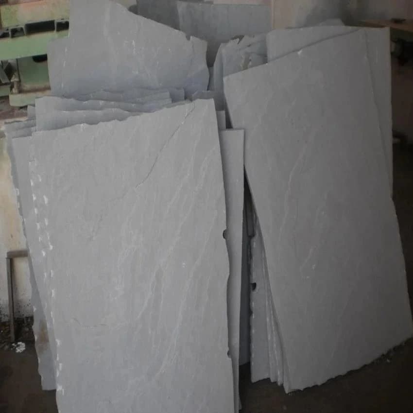 Polished Kandla Grey Sandstone Blocks, For Flooring, 20 mm