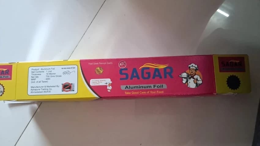 Silver Plain Sagar aluminium foil