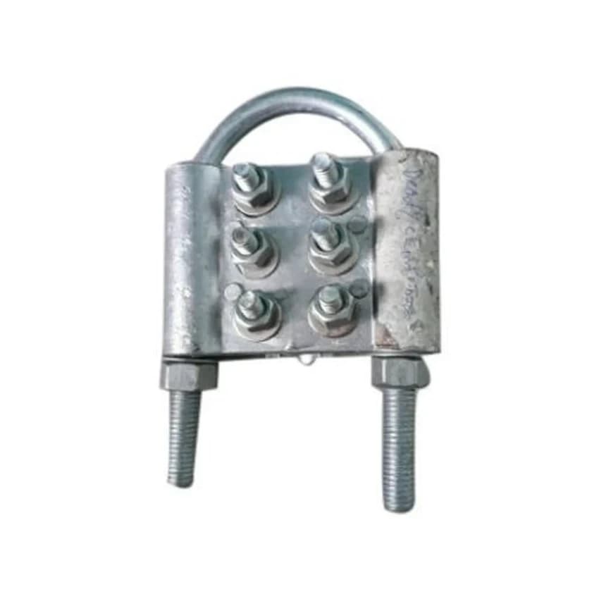 Mild Steel 3 Bolted Dead End Clamps, For Industrial