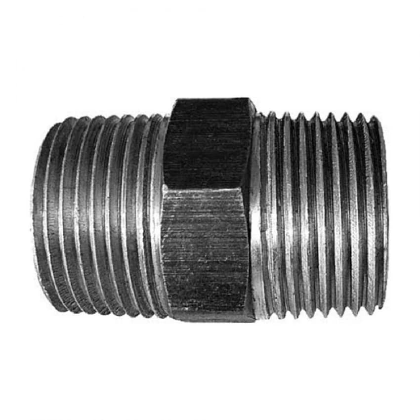 MS Hex Nipple, For Plumbing Pipe