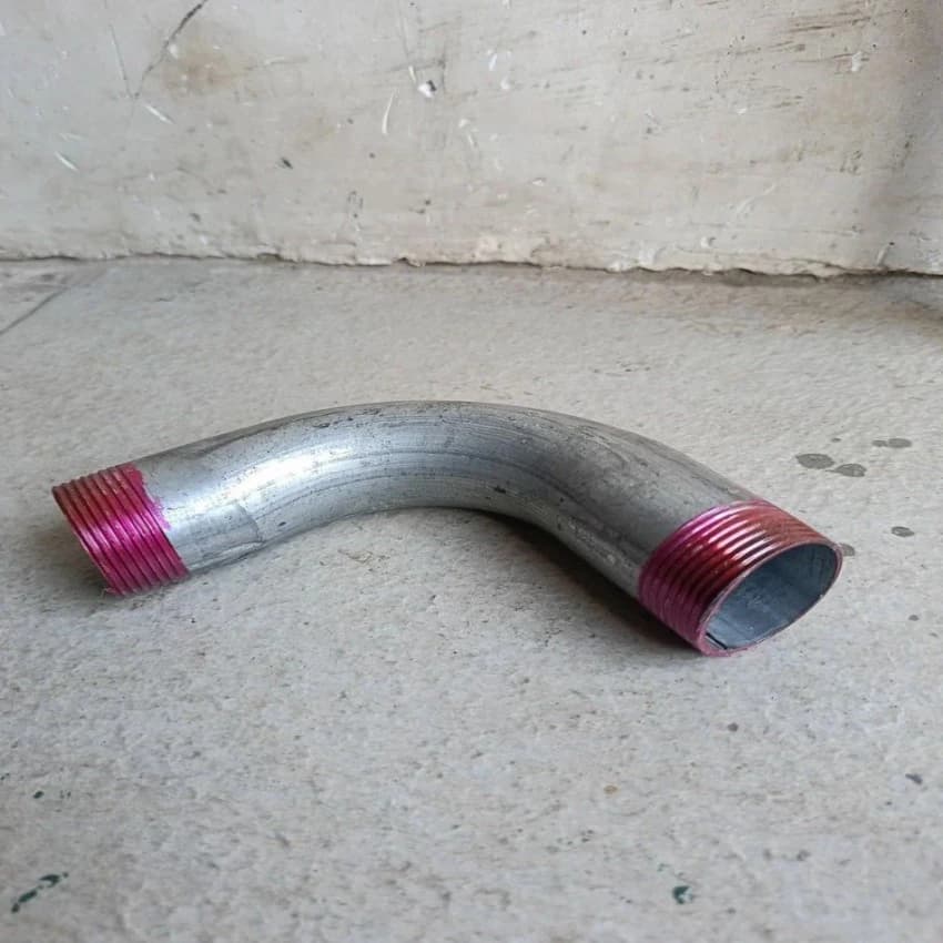 Threaded 1inch Galvanized Iron Pipe Bend, Bend Radius: 1.5D