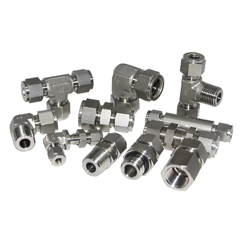 Compression Tube Fittings, For Pneumatic Connections, 1/2 inch