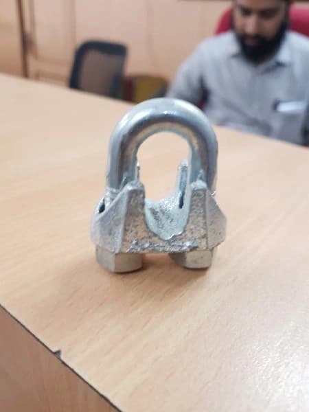 Safelift White D Clamp carbon steel, Material Grade: Grd 80, Size: 10 mm