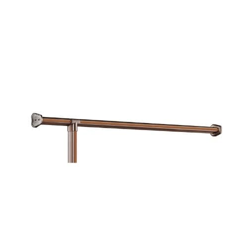 Closma CWA-11B Wardrobe Hanging Rod Base (Trapezoid) – Zinc Alloy, Bronze Finish, Wall Mounted