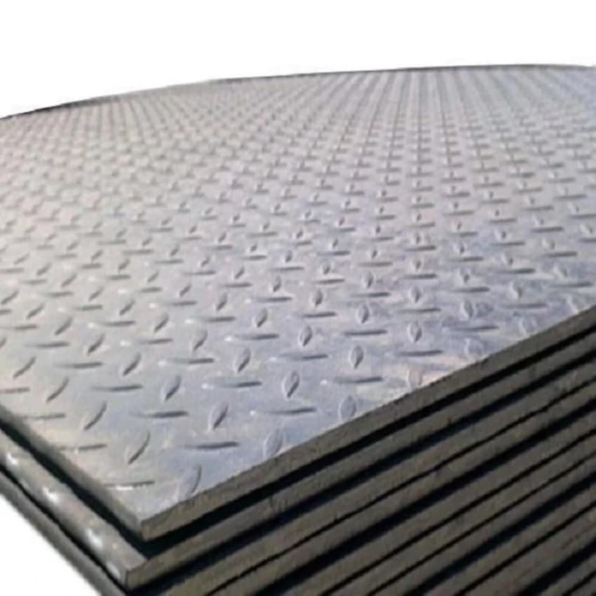 Rectangle Grey SS Chequered Sheet, Steel Grade: SS304 L, Thickness: 10-15mm