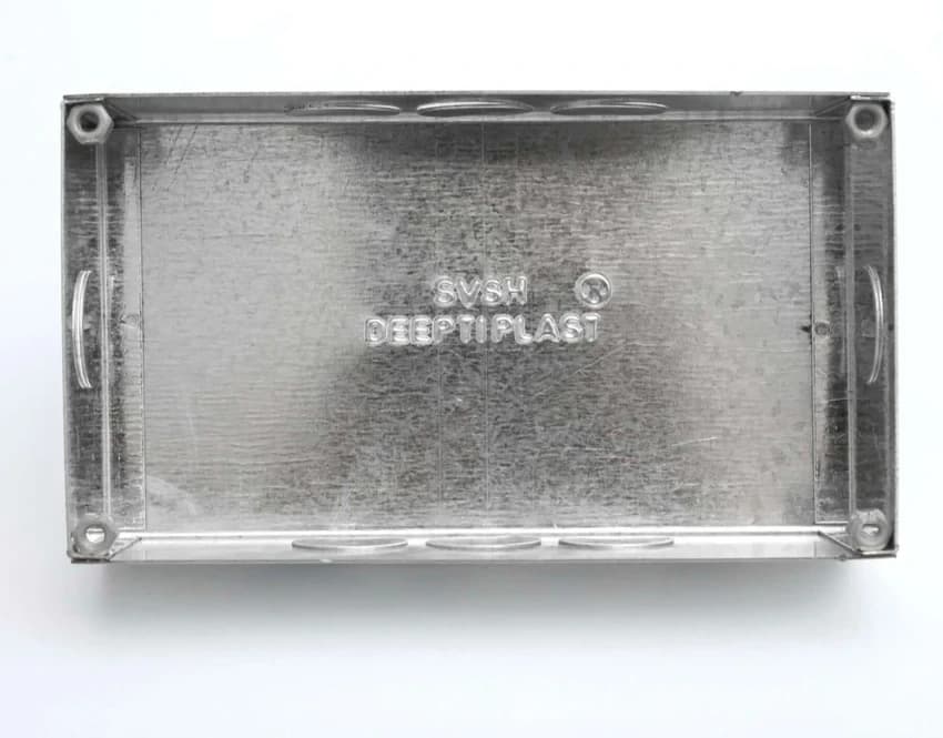 Rectangular Non Modular GI Box, For Junction Boxes, 2 M