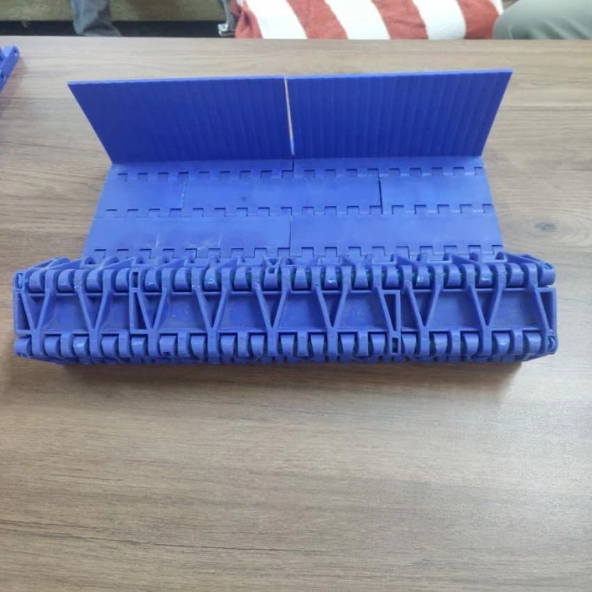 Plastic Blue Cleated Modular Conveyor Belt, Belt Thickness: 5 - 10 mm, Belt Width: 100 - 500 mm