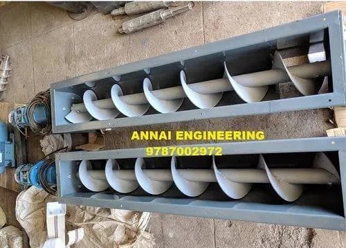 Standard Mild Steel MS Screw Conveyor, Capacity: 50 Kg/Feet