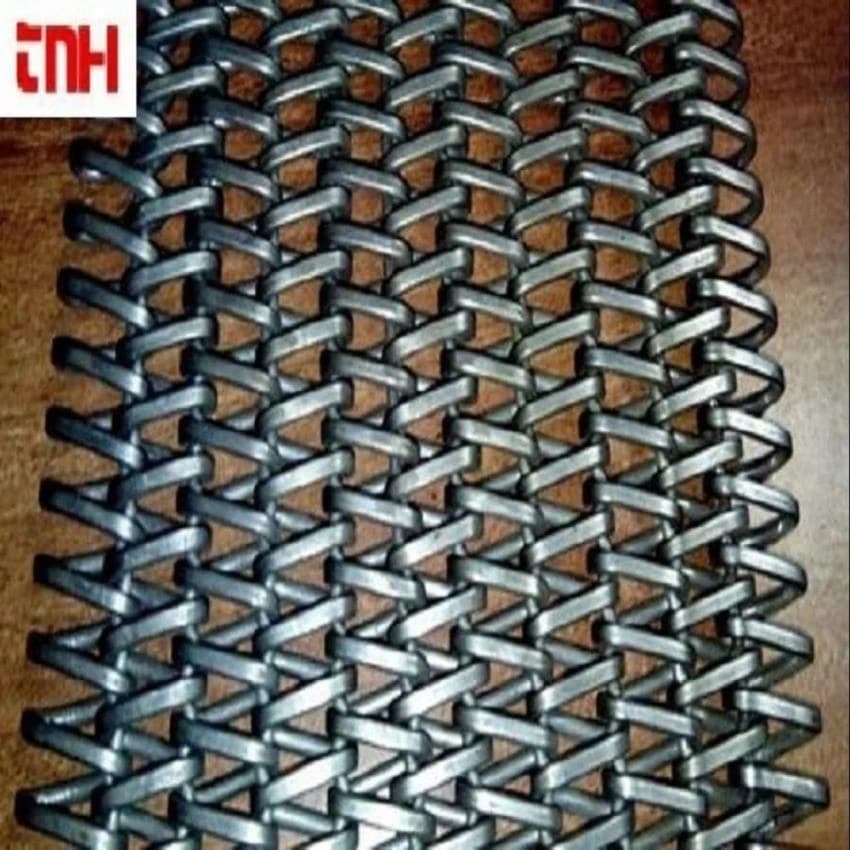 Metel Steel Stainless Steel Flat Wire Belting, Thickness: 4 Mm