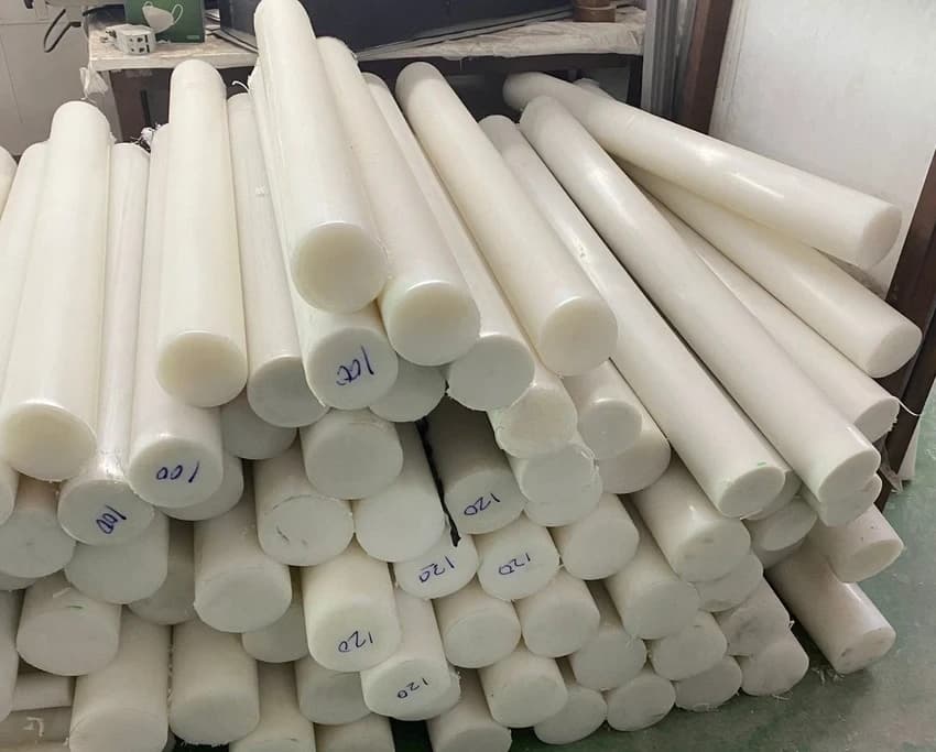 White Extrusion Ptfe Rod, 1000 mm, 100 mm