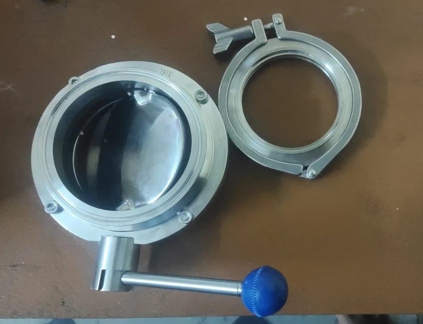 Ss Butterfly Valve Tc End
