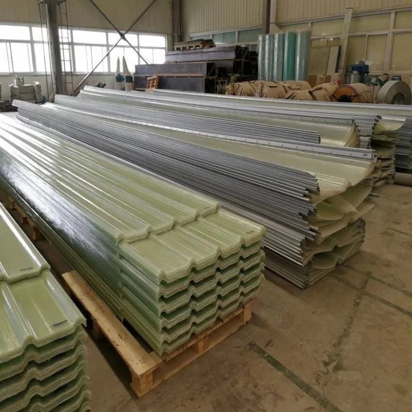 Fiberglass Color Coated Designer Fiber Roofing Sheet, Thickness: 1.5mm-3mm