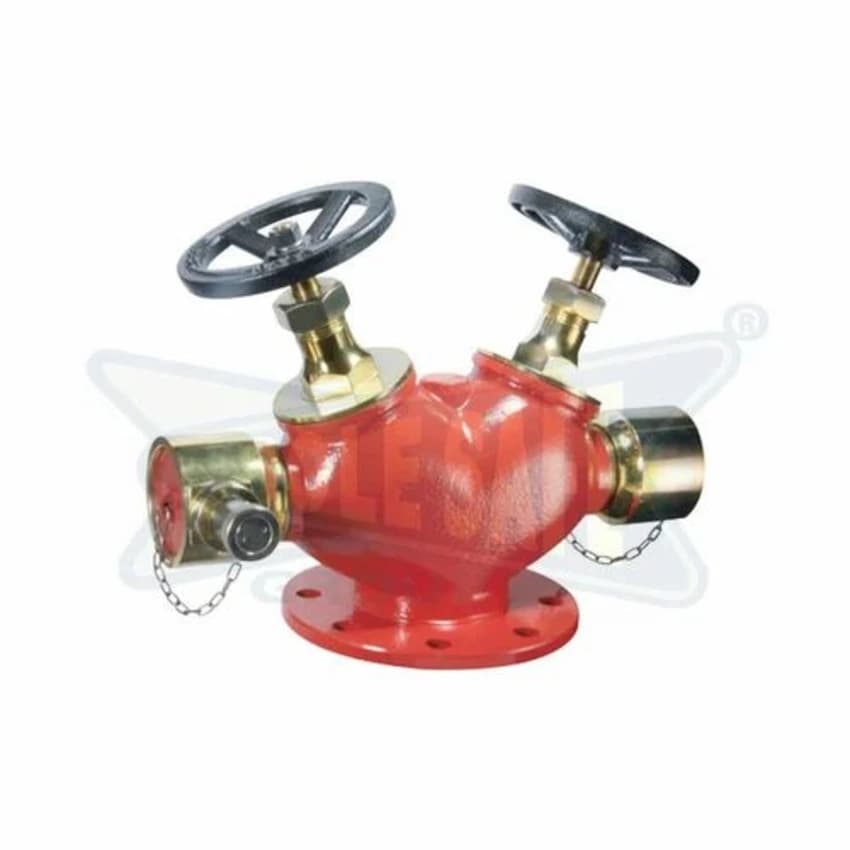 Fire Fighting Double Headed Hydrant Valve