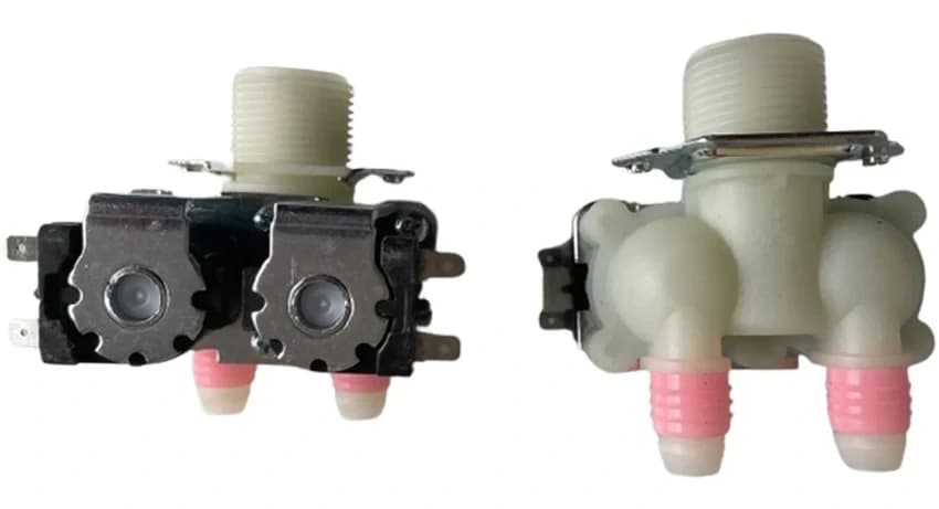 MS,PVC Double Inlet Exhaust Valve, For Washing Machine