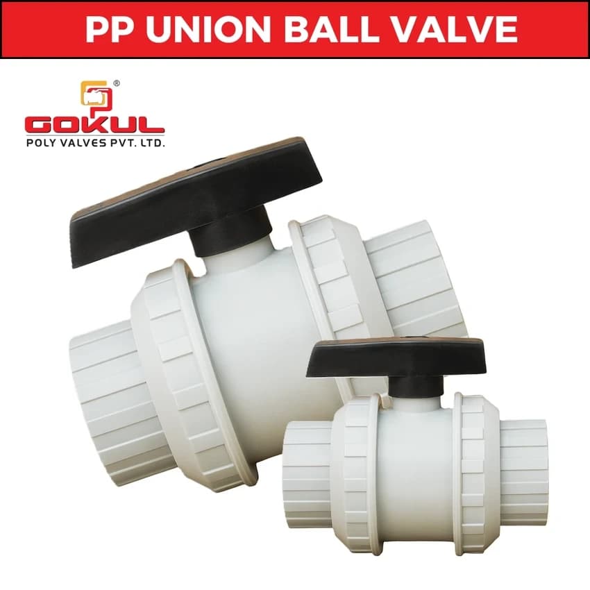 PP Union Plain Ball Valve, Valve Size: 100 mm, Threaded