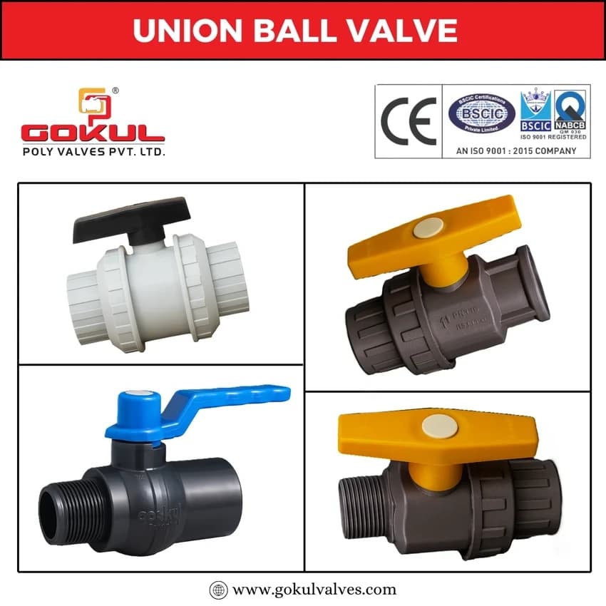 Gokul Union Ball Valve, Valve Size: 15mm to 100mm
