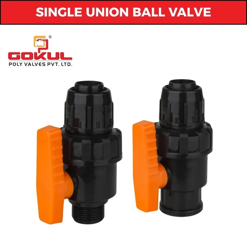 PP / PVC Threaded Single Union Ball Valve