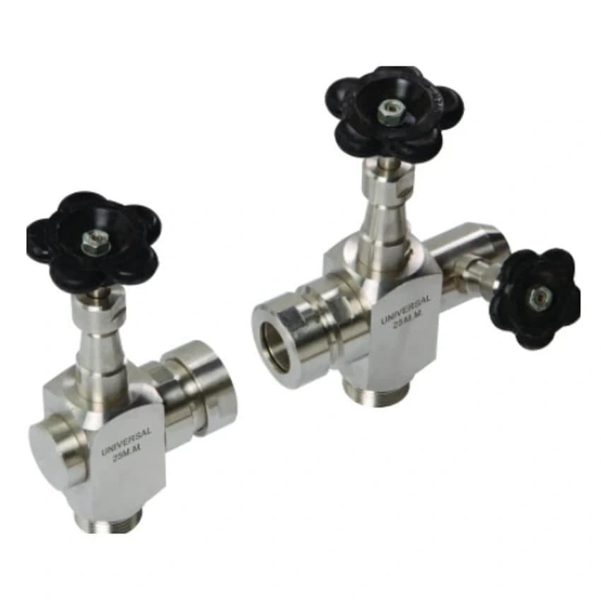 3 way SS Gauge Glass Cock, 1/2 inch NPT