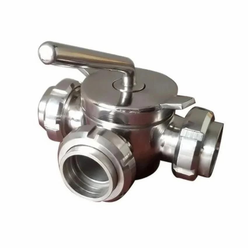 Stainless Steel Three Way Dairy Valve