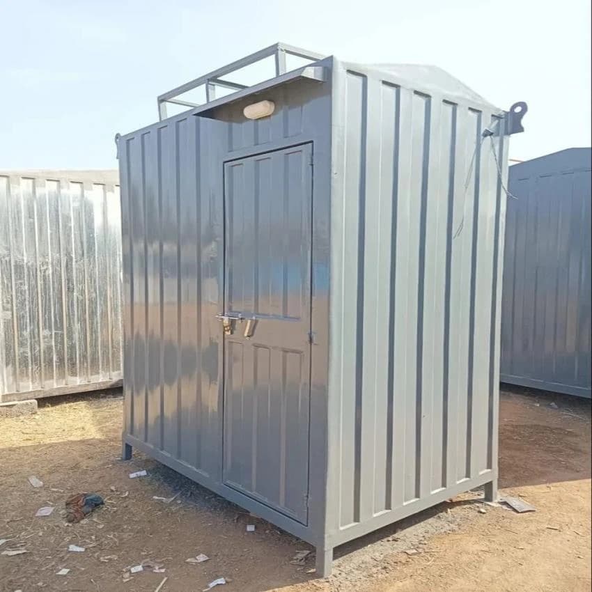 Steel Portable Toilet Cabin, For Office, 9 Feet