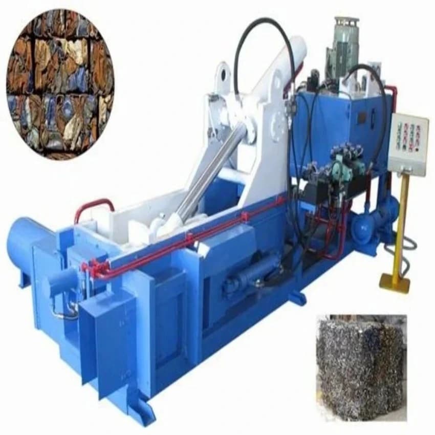 Triple Action Hydraulic Copper Scrap Baler Machine, Max Load Capacity: 100 Ton
