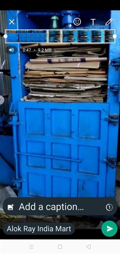 30 ton 3 HP Paper Baling Press Machine, For Industrial