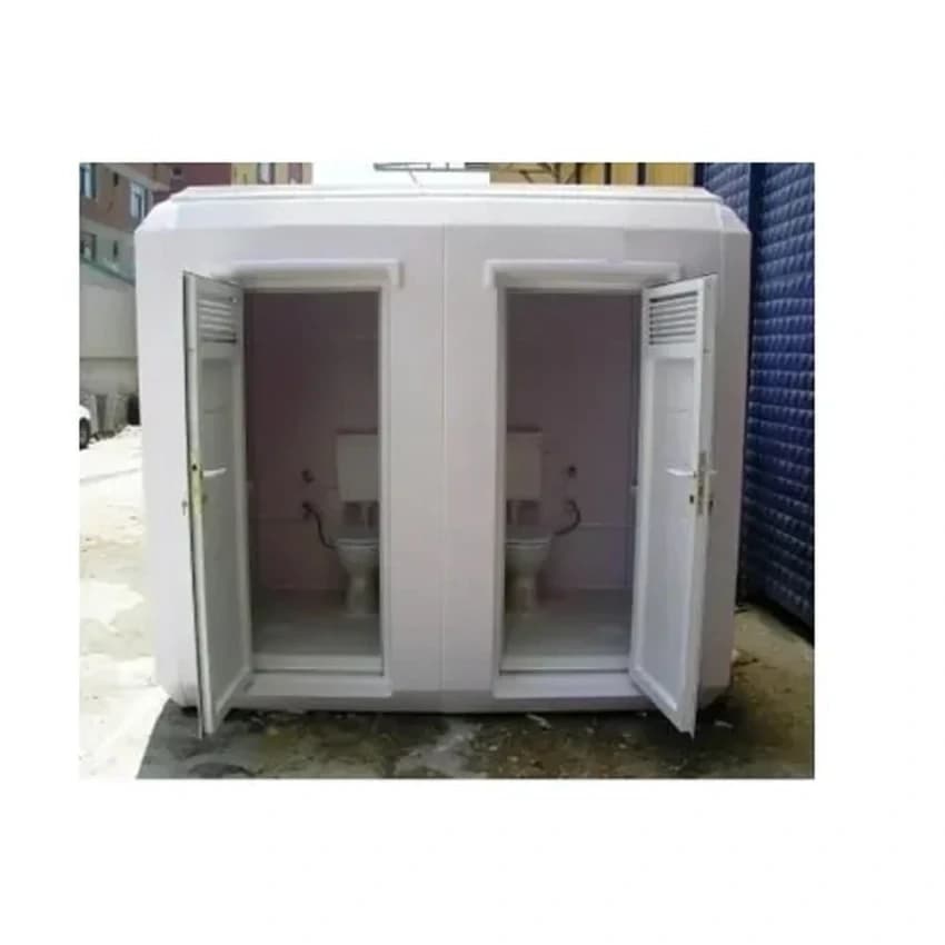 Prefab White Prefabricated Toilets Cabin