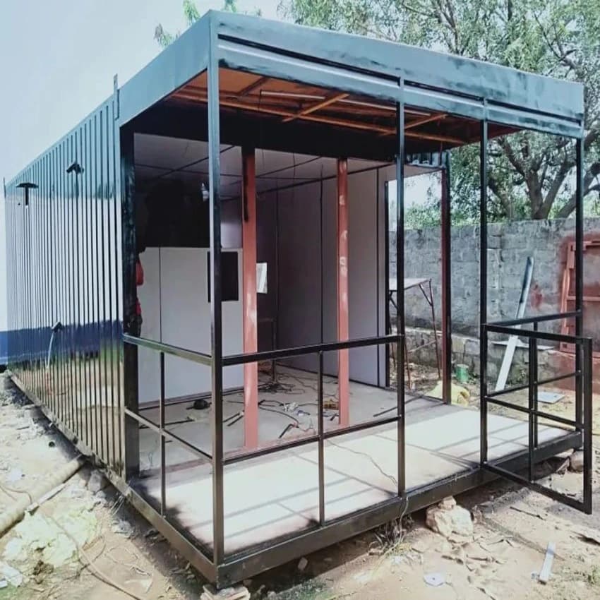 Mild Steel Outdoor Portable Cabin, For House