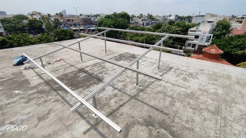 Modular Solar Panel Aluminium Mounting Structure, Thickness: 1.6, Size: 1 Kwp