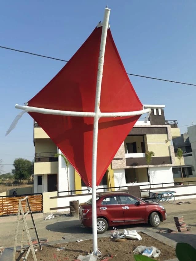 Panel Build PVC Kite Shape Tensile