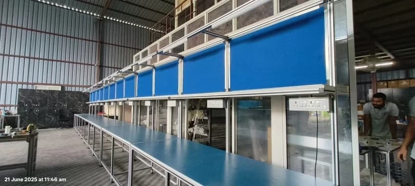 Industrial Aluminium Assembly Table