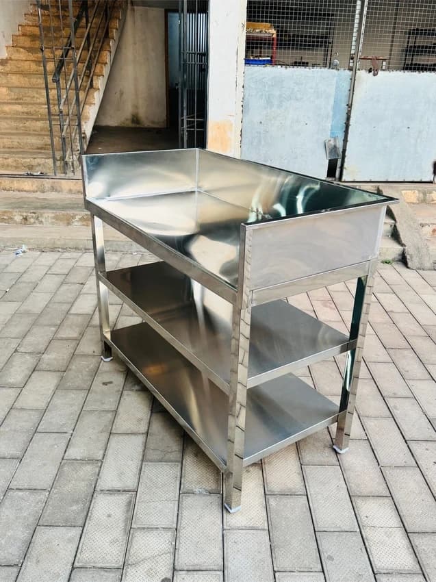 Working Table With Under Shelf