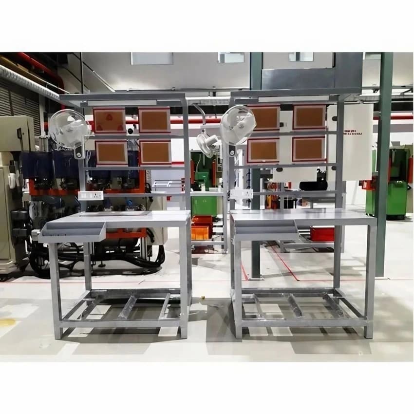 Silver Mechanical Assembly Table