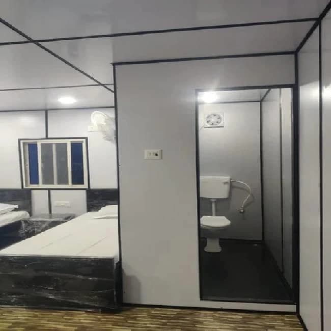 Steel Modular 40x12 Cabin With 3 Partition