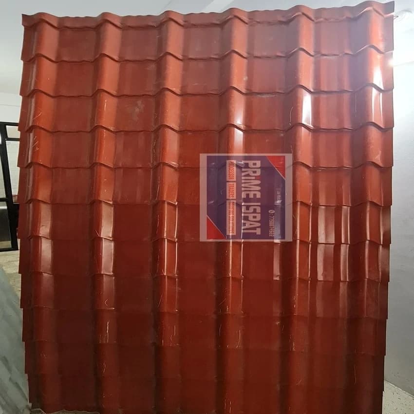 Steel / Stainless Steel Tile Roofing Sheet Tile Profile