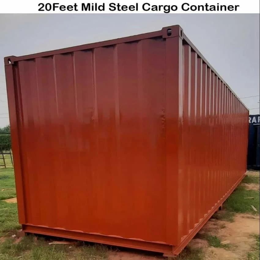 Modular Red 20Feet Mild Steel Cargo Container