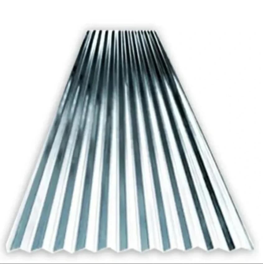 Trapezoidal Silver Aluminum Roofing Sheet (1000mm x 0.45mm)