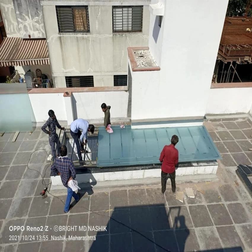 Steel Toughened Glass Skylight