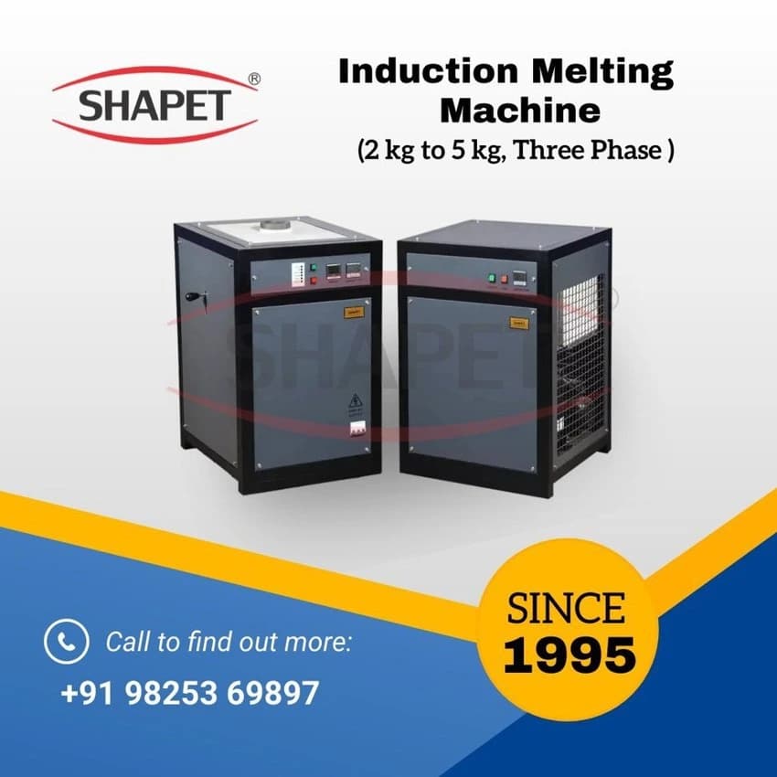 Induction Based Silver Melting Furnace 1 Kg. In 3 Phase