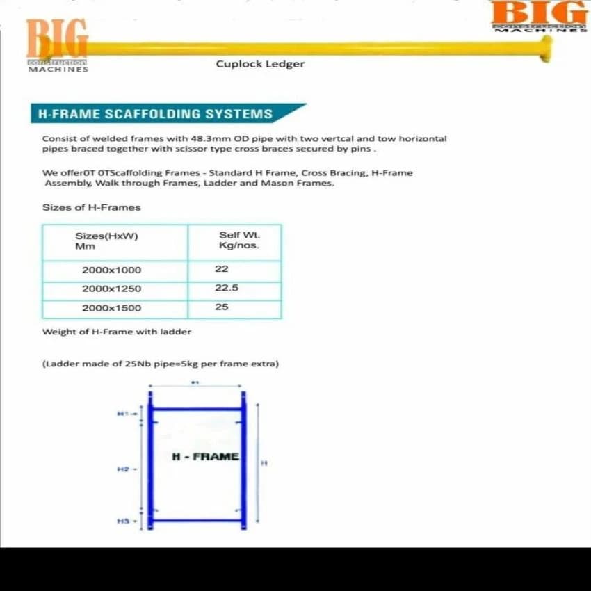 H Frame Scaffolding